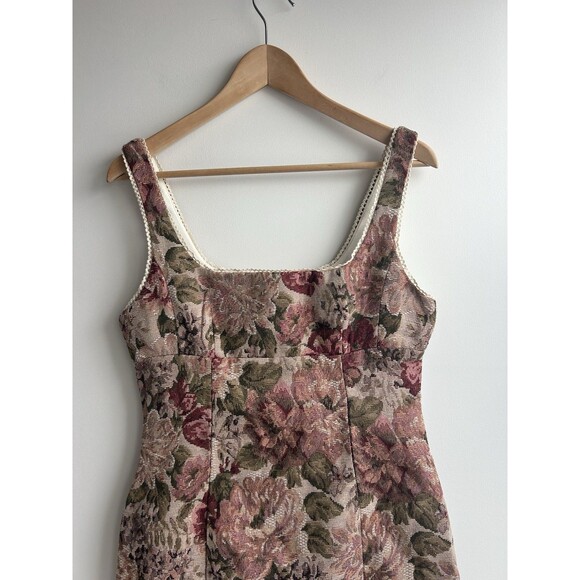 Alter’d State Floral Tapestry Mini Dress Cottage Core Size M - Picture 2 of 8